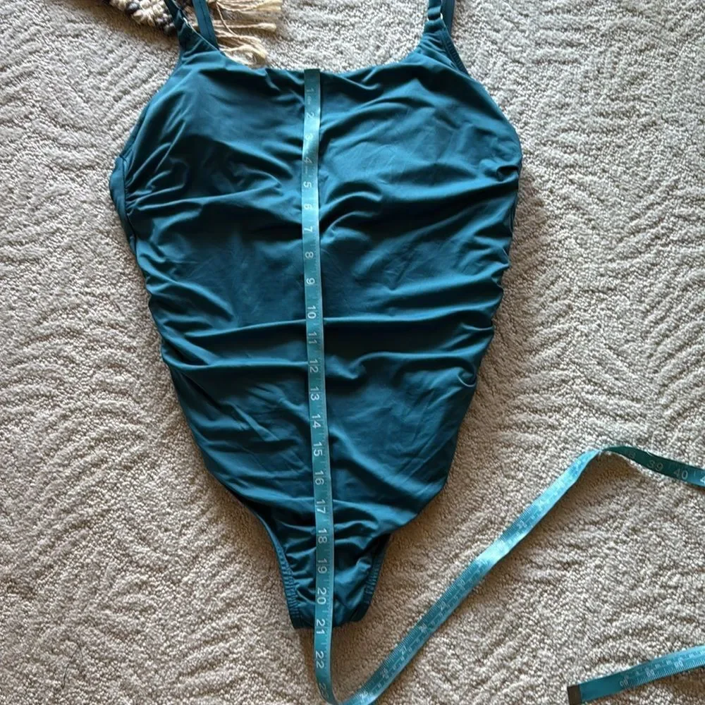 Jantzen Teal One Piece Swimsuit size 10
